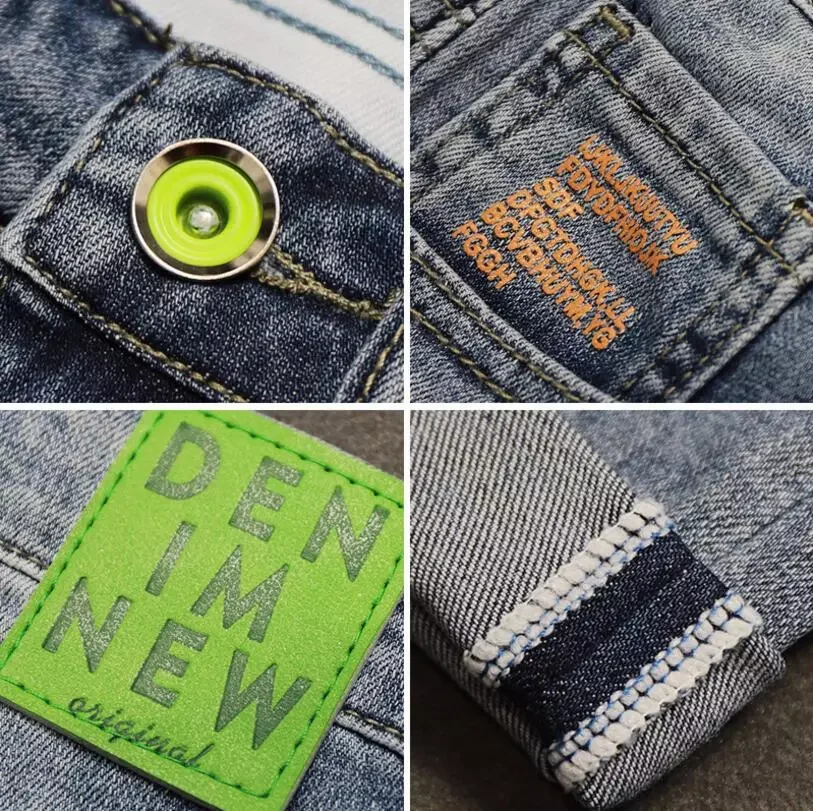 2022New Blue Denim Jeans Shorts Stretch Casual Shorts Jeans High Quality Men Cotton Elastic Fit Jeans Shorts New Classic Jeans 3