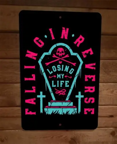 Металлический Настенный знак падающий в обратном направлении потеряющий свою