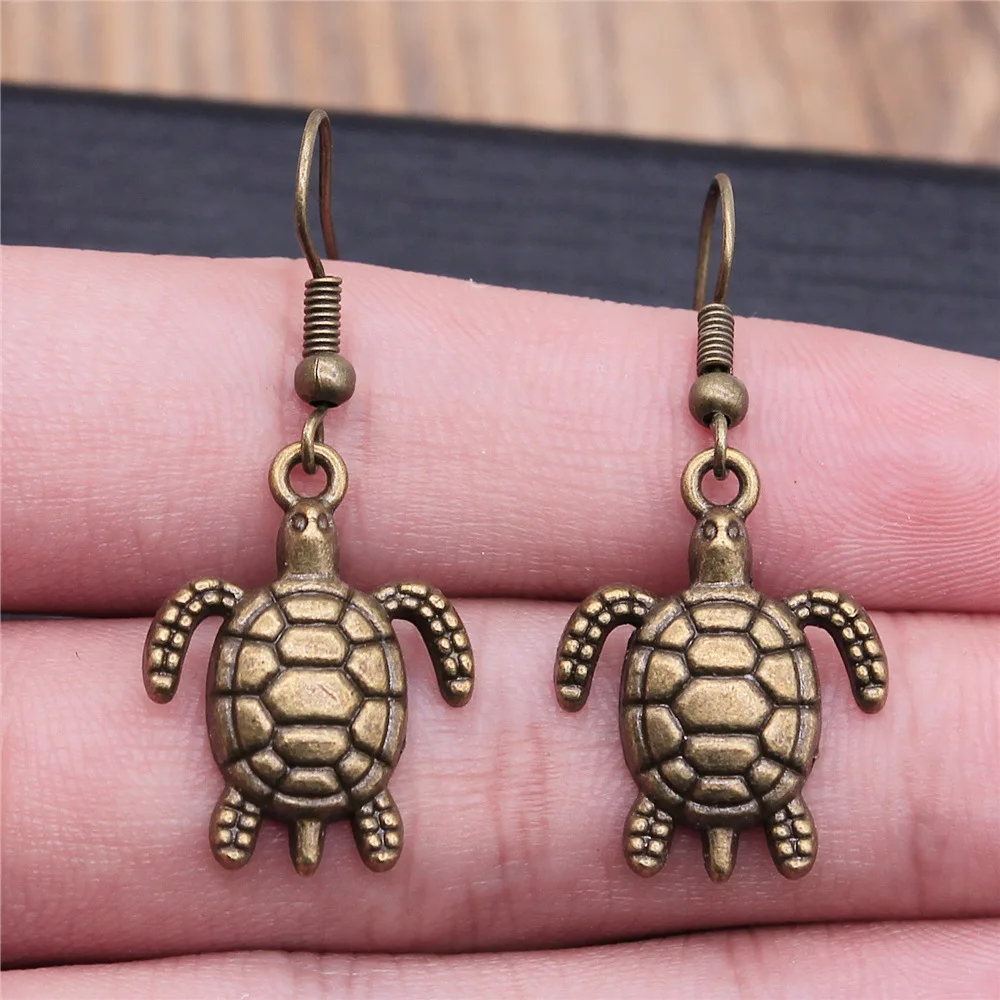 

Sea Turtle Earrings Ear Stud Drop Tassel Chain Handmade,Silver Color,Women Jewelry Accessory Pendant Gift Wholesale