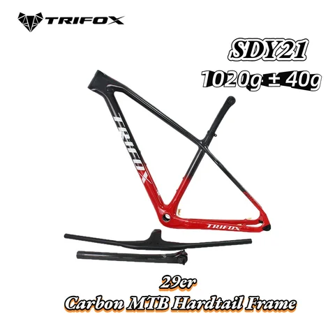 TRIFOX полная внутренняя кабельная прокладка велосипедные рамы SDY21 карбоновая MTB рама 1020g ± 40g полный Карбон Hardtail MTB рама хардтейл