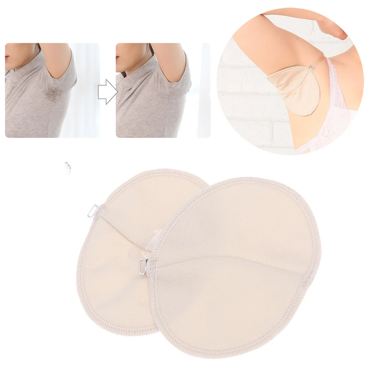 

1 Pair Of Underarm Pad Absorb Sweat Quick-Dry Underarm Pad for Woman Lady Female