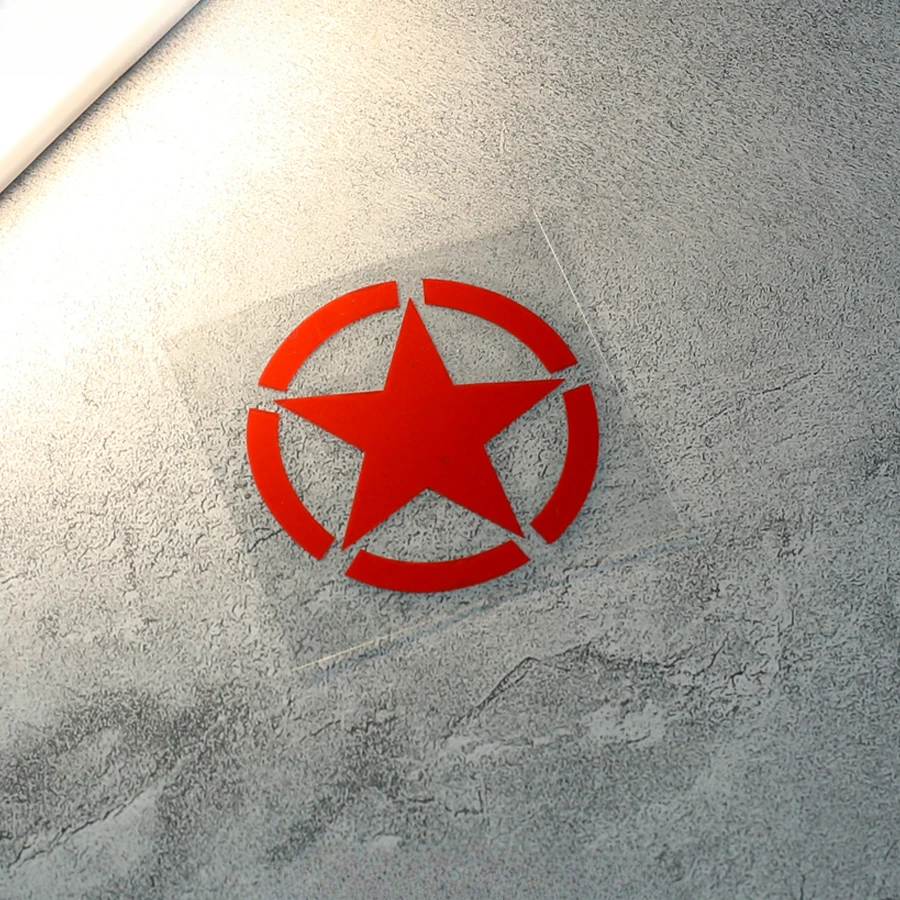 Армейская установка с пятиконечными звездами наклейки для мотоциклетного корпуса логотип гоночный шлем КРЫЛО БАМПЕР водонепроницаемый фотоэлемент