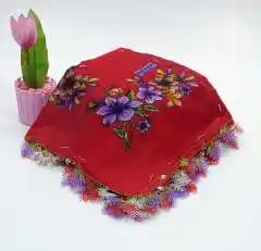 Центы игла с вышивкой эрипек письмо 90x90 красный | Тематическая одежда и униформа