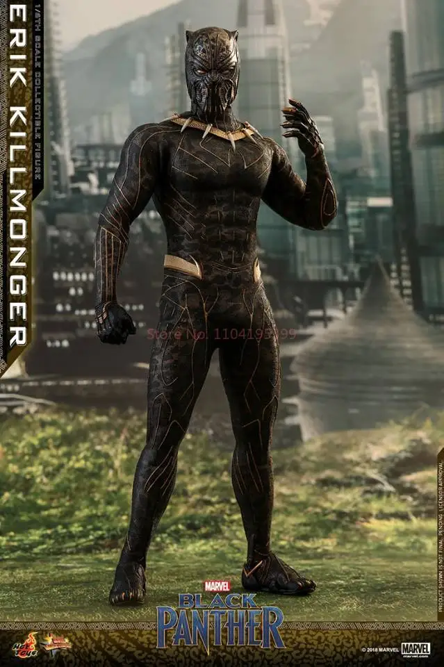 В наличии HOTTOYS HT MMS471 Черная пантера Killmonger Money Leopard Eric Фигурка Модель игрушки