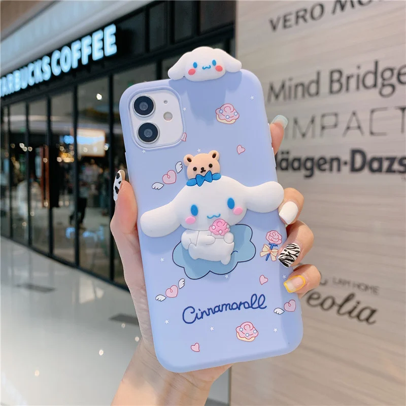 

Sanrioed Cinnamoroll Cute Girl Phone Protective Cover Silicone Mymelody for Iphone13Promax 12Pro Mobile Cartoon Mobilephone Case