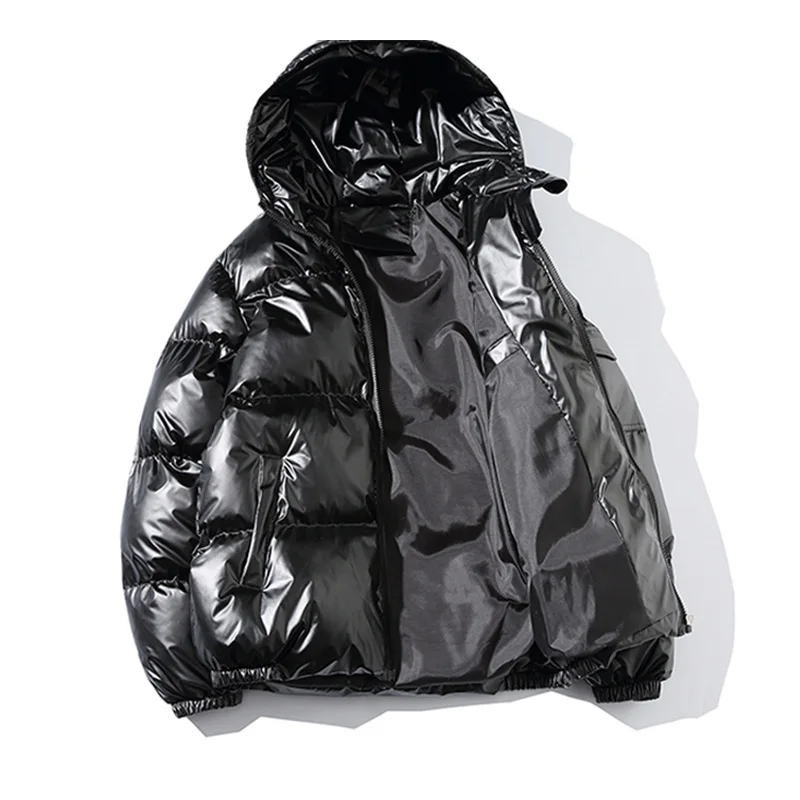 Men Parkas Winter Youth Cotton-Padded Jacket Hooded Coat Long Sleeve Zipper Cardian Warmth Tops Male 5XL Chamarras Para Hombre