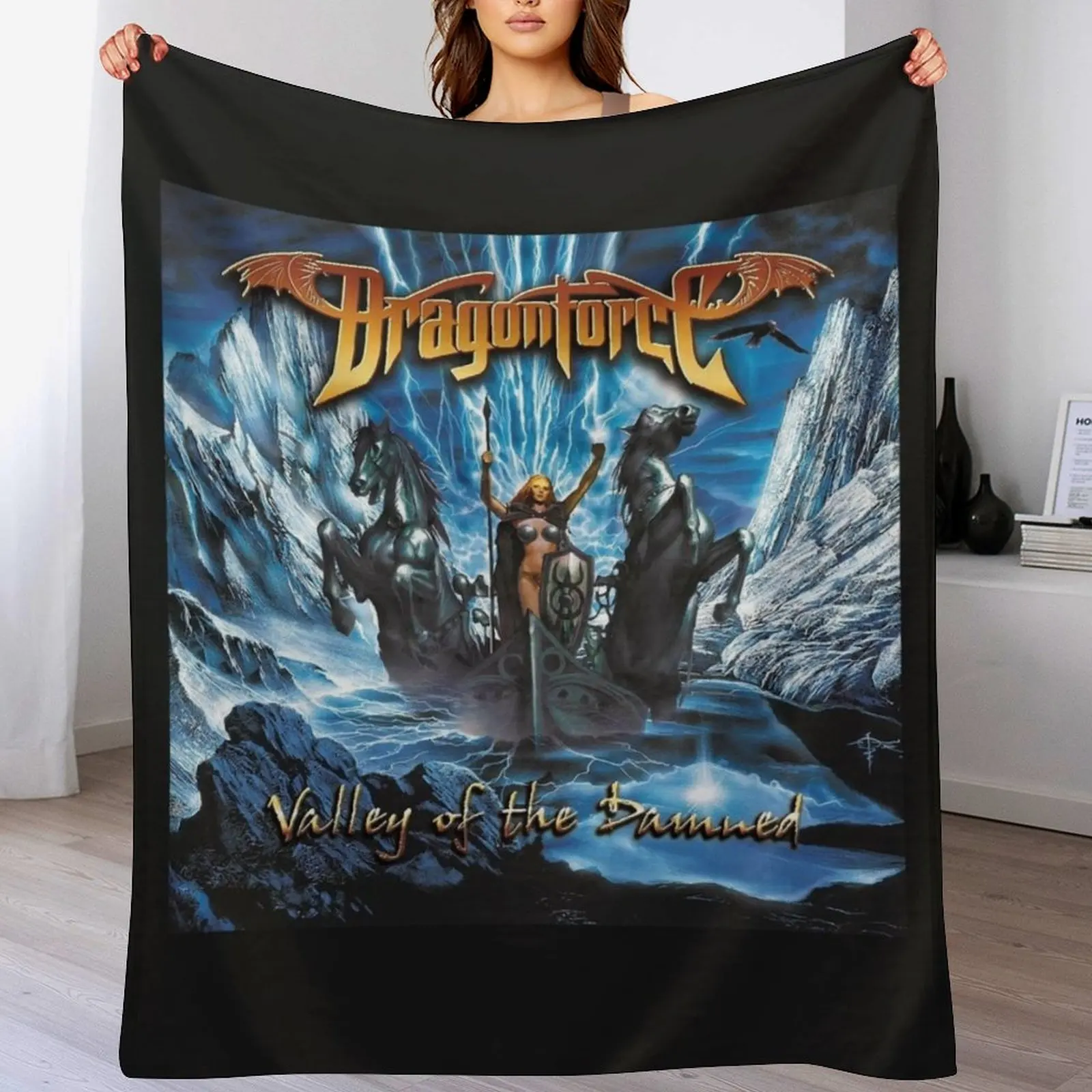 Фото Dragonforce новая скидка пледы Элитный бренд рождественские подарки диваны одеяла на Хэллоуин №4