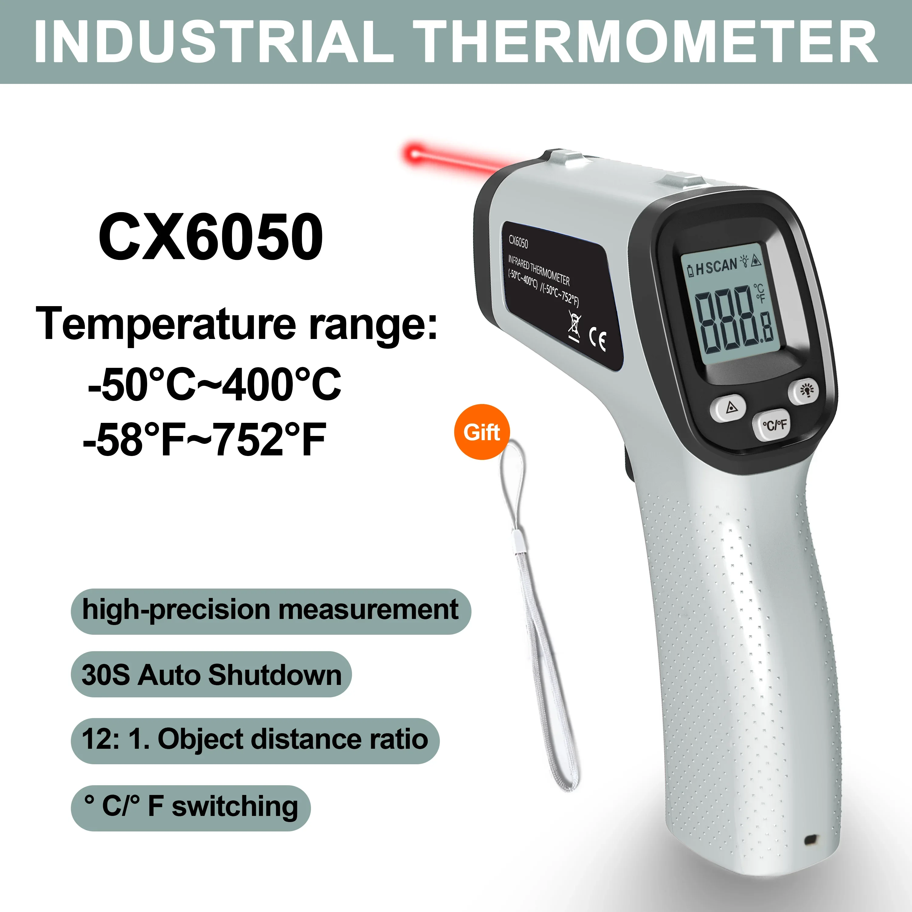 

Инфракрасный термометр ZLLJMETER XC6052