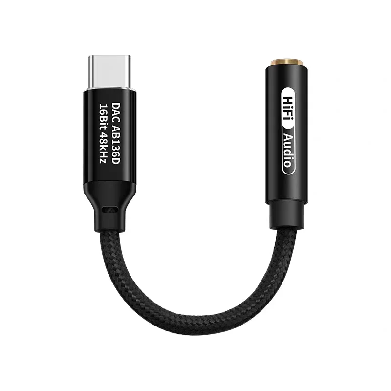 Фото Аудиоадаптер Realtek ALC5686 Type-C на 3,5 мм, цифровая звуковая карта с декодированием ЦАП, Hi-Fi качество звука №5