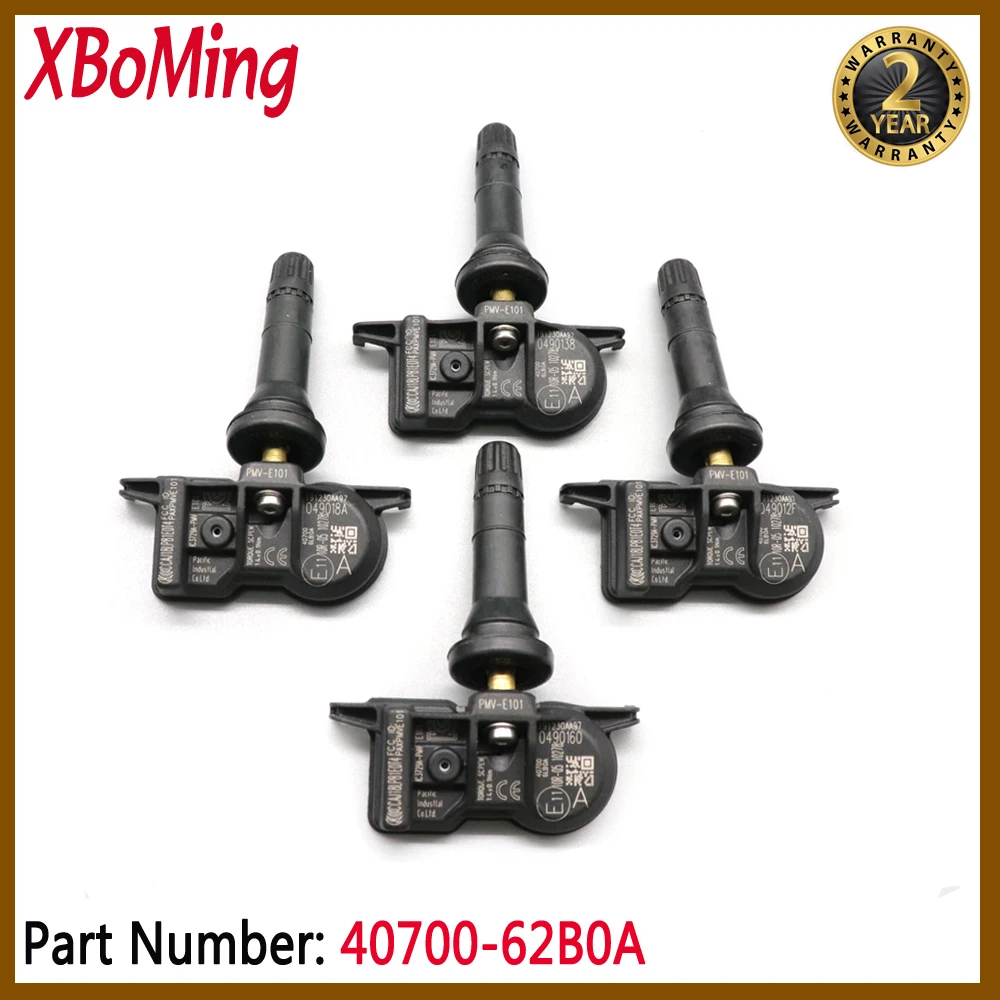 XBoMing давления воздуха в шинах 433 МГц Сенсор 40700-62B0A PMV-E101 шин Давление мониторинга Системы Сенсор для Nissan QX50 Titan 2016-2019 433 МГц