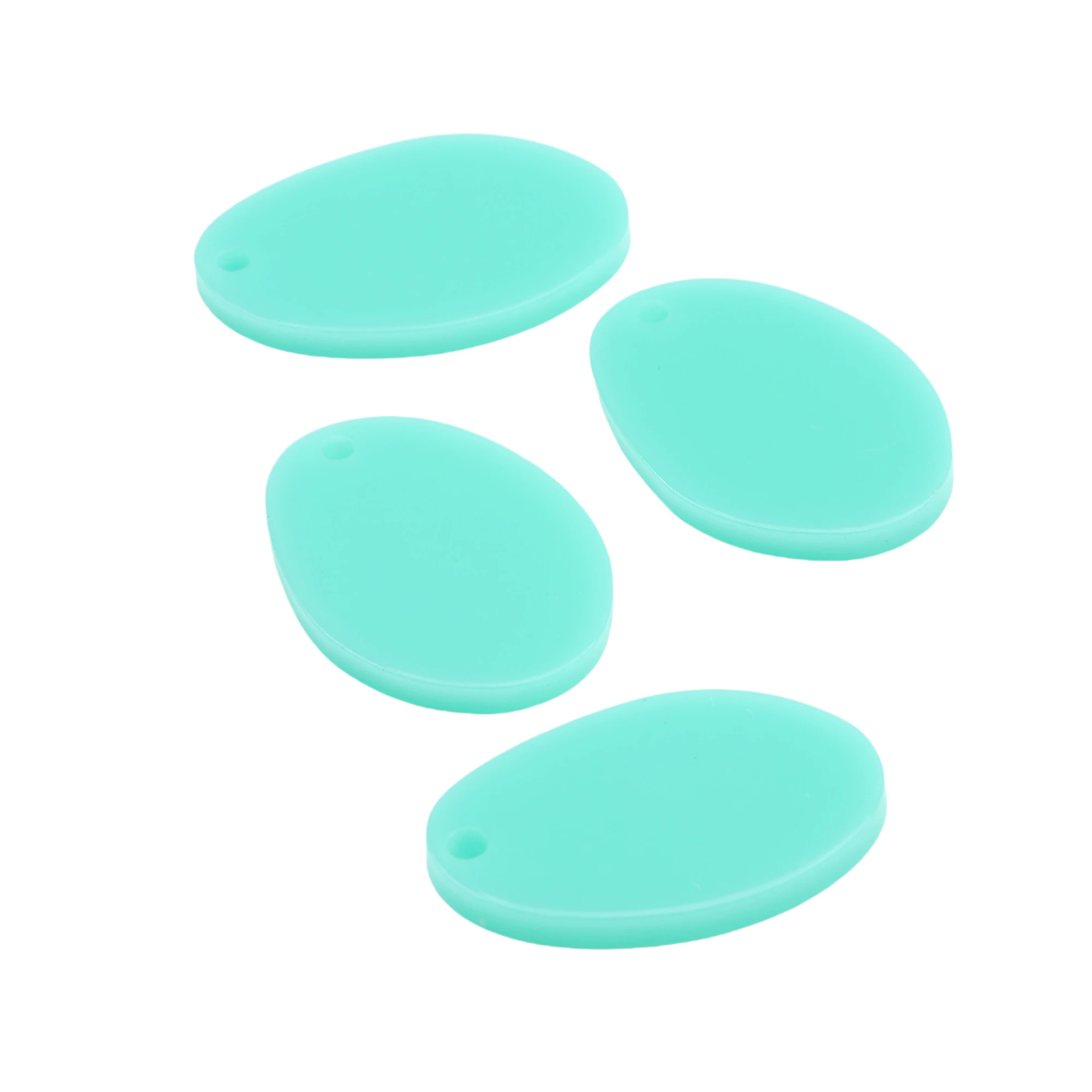 12 шт. акриловые овальные подвески абстрактные висячие соединители 1 отверстие