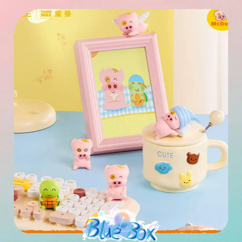 Фото X11 McDull and Friends: Серия «Сидят вместе» — Коллекционная мини-фигурка в слепой коробке, украшение для автомобиля и рабочего стола, подарок для девочек, предзаказ №1