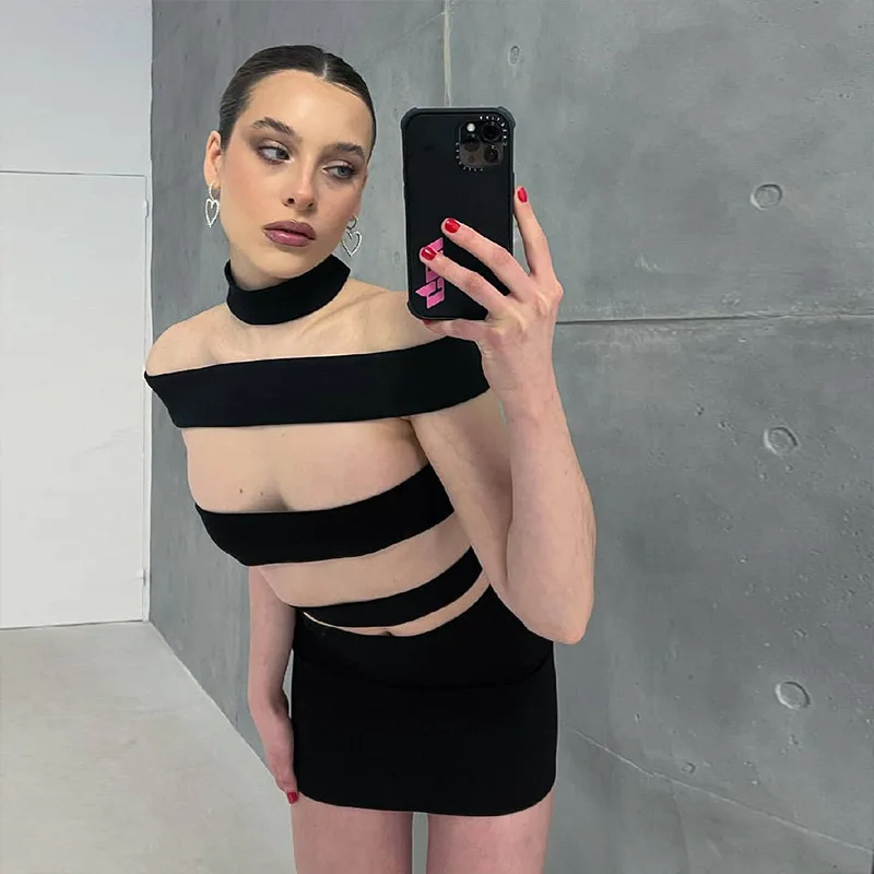 

Летние прозрачные сексуальные укороченные элегантные богемные комбинированные мини-платья с вырезом для женщин для вечерние ринки фестиваля Женщины 2022 наряды