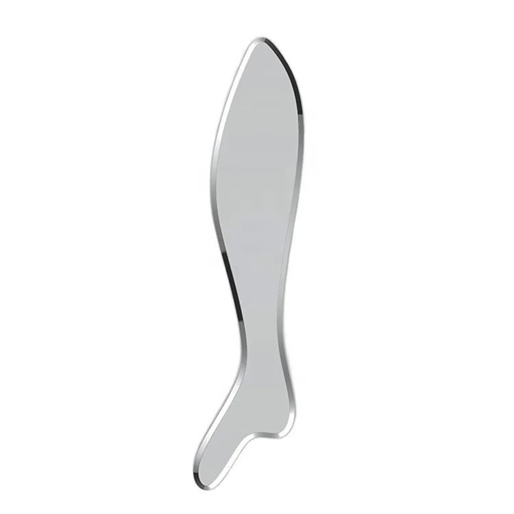 

High Quality Fish Shape Stainless Steel Anti-Wrinkle Facial Body Massager Gua Sha Board