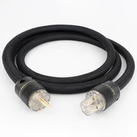 hifi power cord hi end braided sleeve amplifier power cable 10awg od 17mm shielding audiophile high fidelity ac power wi