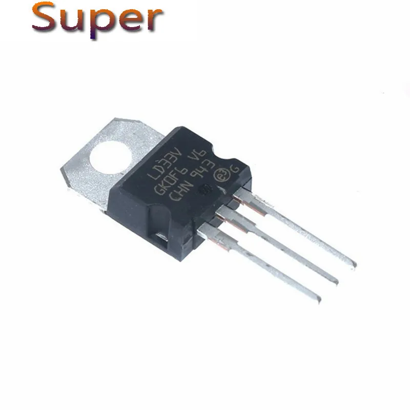 

10PCS LD1117V33 TO-220 LD1117 3.3 LD1117AV33 TO220