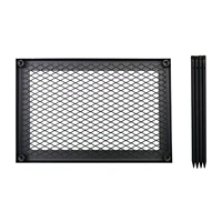 iron net table outdoor camping picnic travel portable folding small table cooking barbecue grill drain fire camp grill racks