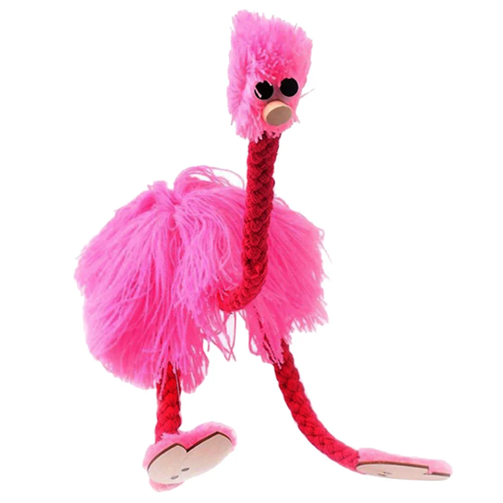 

Interactive Plush Toy Ostrich Marionette Hand Puppets Adults Funny Figure Craft