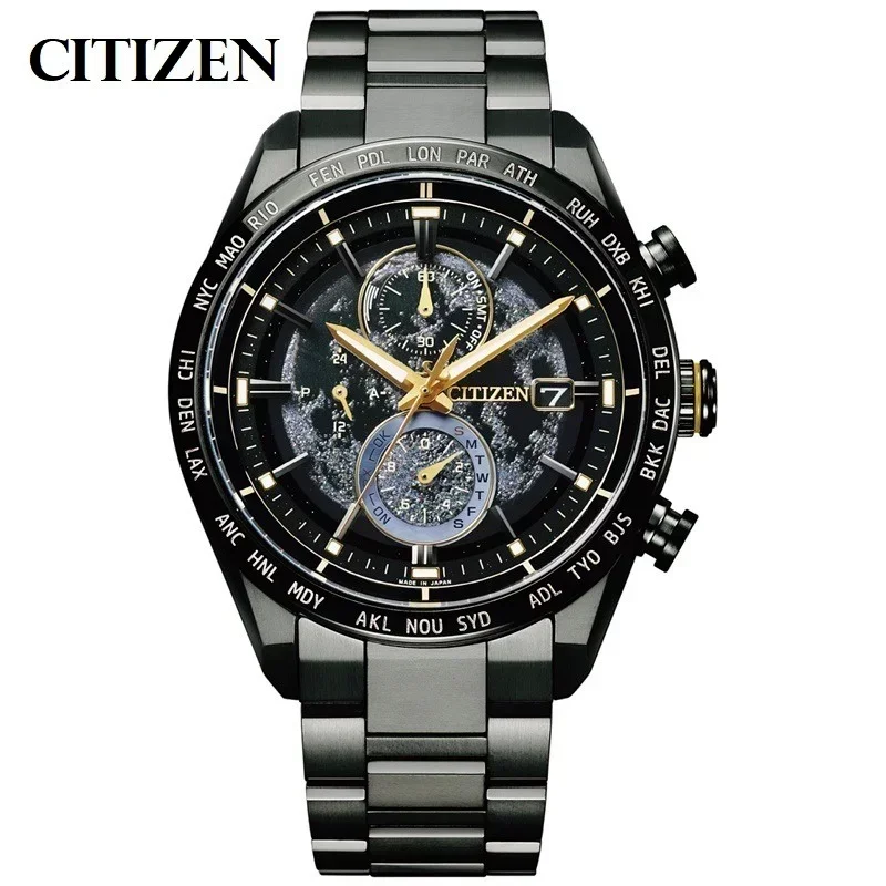 Часы CITIZEN Luxury The Back of Moon Мужские кварцевые модные повседневные мужские часы с