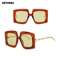 vintage oversized square sunglasses for women men luxury brand designer gradient eye wear retro sun glasses shades uv400 sg115