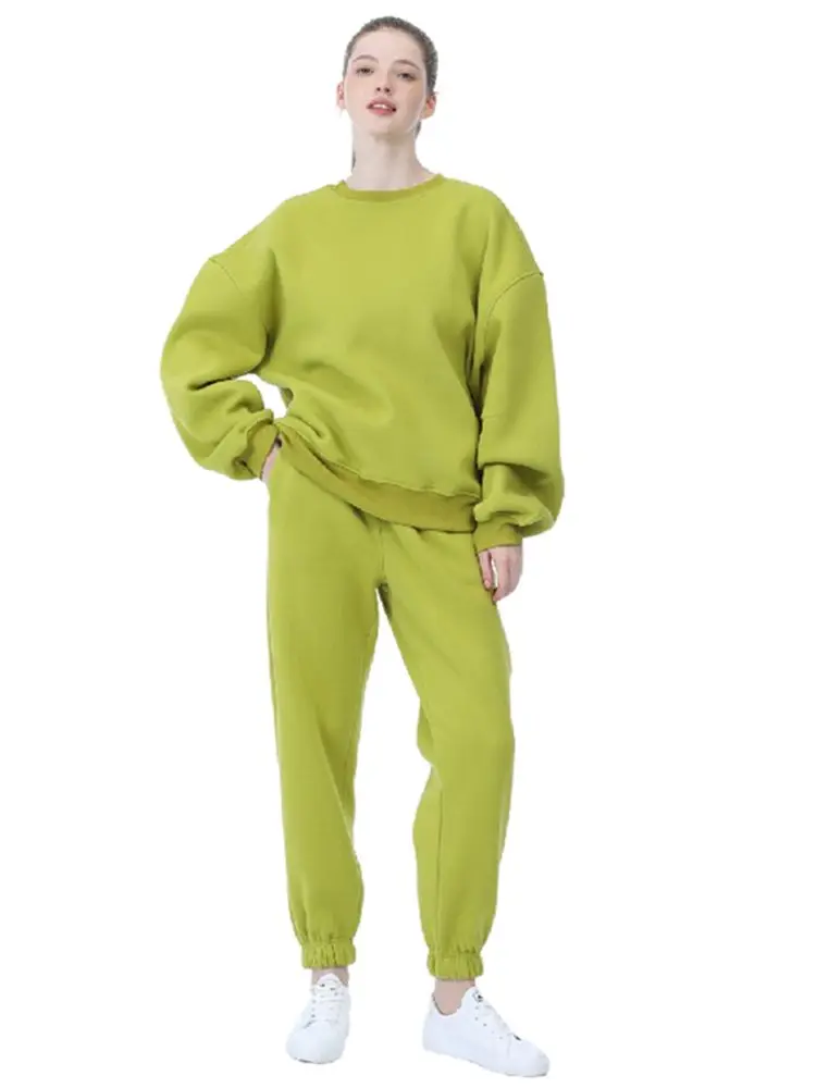 Женский зимний свитер с капюшоном комплект из двух предметов флисовый