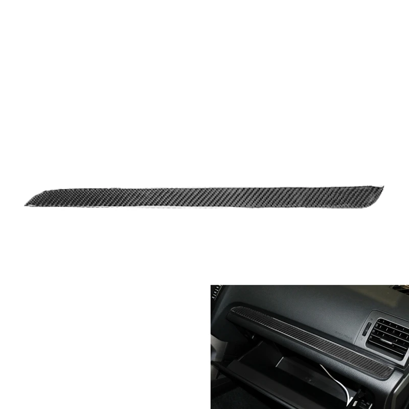 

Car Interior Co-Pilot Carbon Fiber Dashboard Panel Decorative Cover Trim for Subaru Forester 2013-2018 LHD