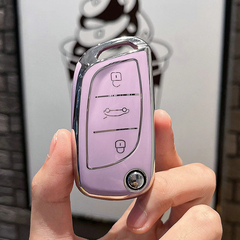 Чехол для автомобильного ключа из ТПУ чехол Peugeot Citroen C1 C2 C3 C4 C5 DS3 DS4 DS5 DS6 аксессуары