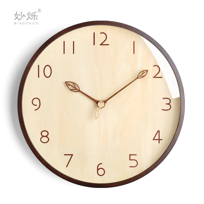 Деревянные настенные часы Laerge недорогие для гостиной тихие современные