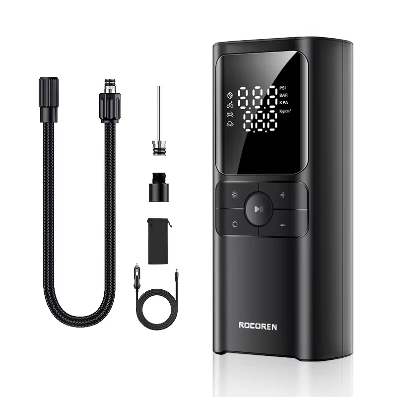 

Портативный Автомобильный Воздушный Компрессор Rocoren 12В Для Накачки Шин Высокого Давления, Подходит Для Автомобилей, Лодок