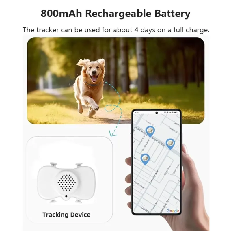 Фото Новый водонепроницаемый GPS-трекер Xexun для кошек и собак, мини-устройство для отслеживания, ошейник с функцией отслеживания, бесплатное приложение для отслеживания. №1