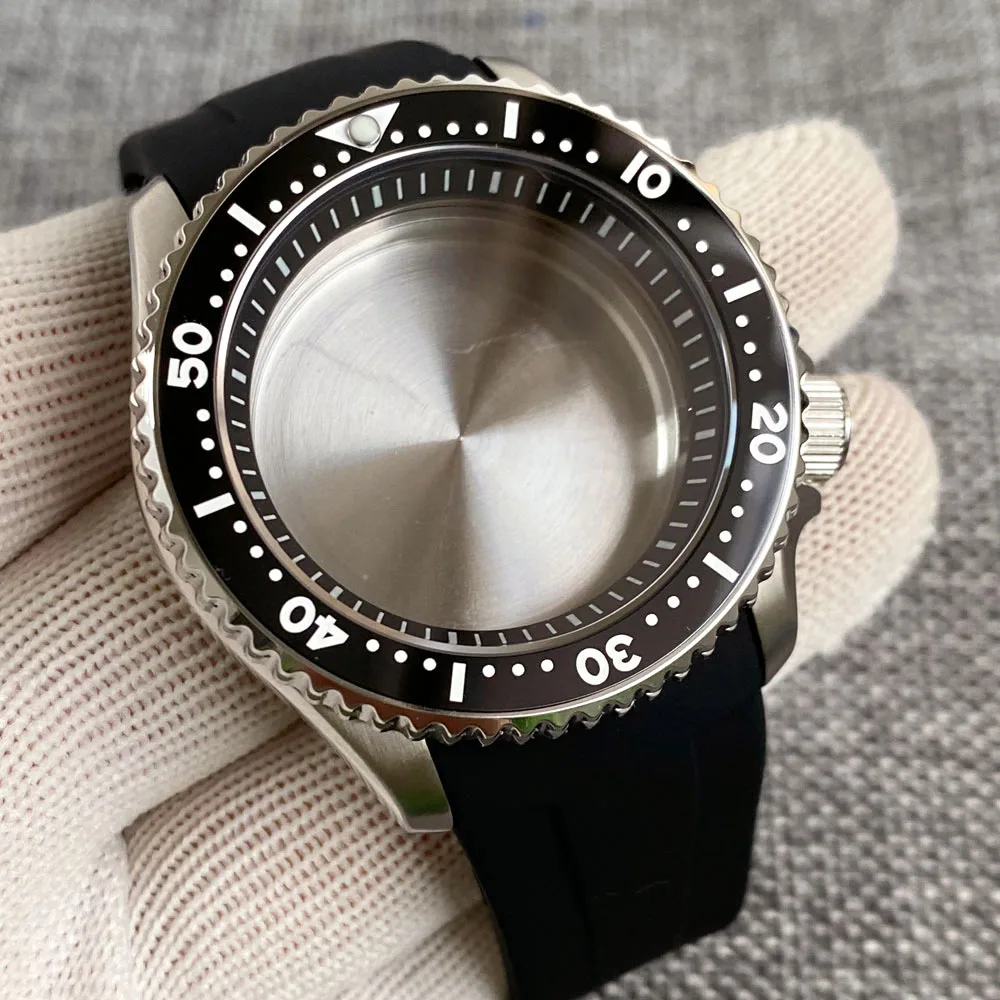 Tandorio Mod SKX007 Series 41 мм сапфировое стекло 200 м водонепроницаемые корпуса часов для