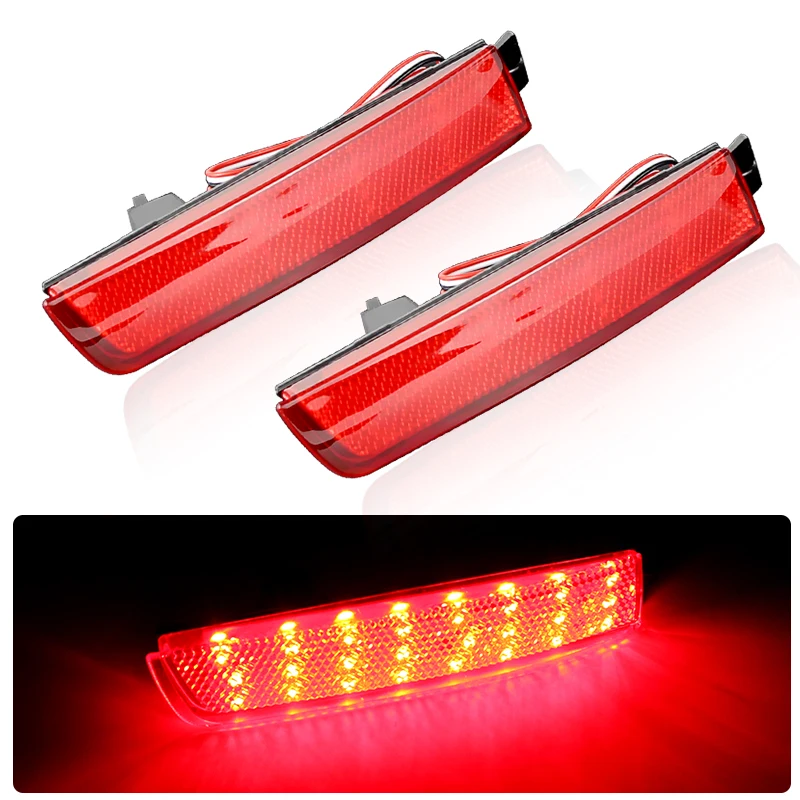 

2 шт. светодиодный отражатель заднего бампера автомобиля, задний стоп-сигнал, противотуманный резервный фонарь для Nissan Juke Z51 Murano для Infiniti FX35 FX50