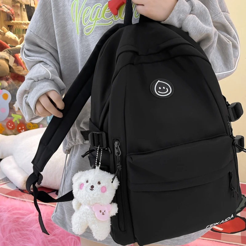 

Schoolbag girl middle school student Sen Department Korean version ins simple backpack large capacity light travel bag wholesale