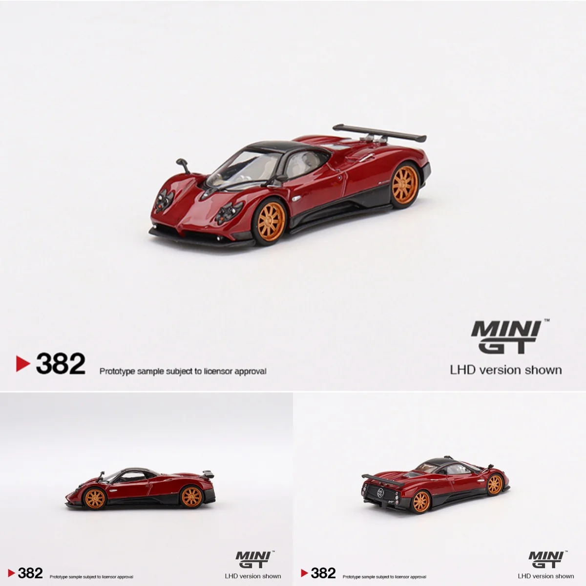 

MINI GT 1:64 Pagani Zonda F Rosso Dubai Alloy Diecast Car Model