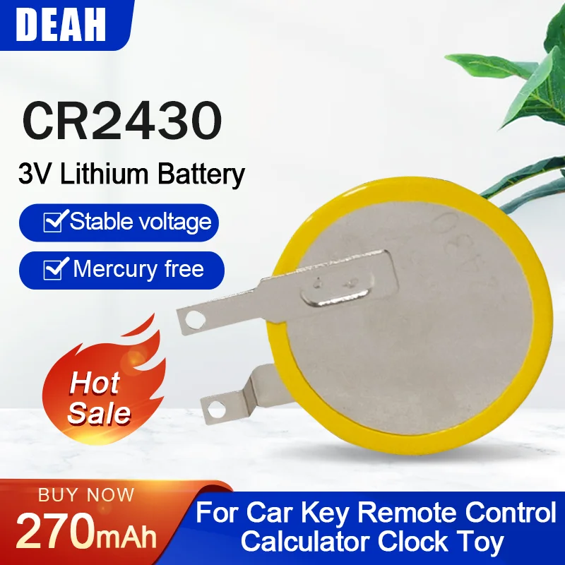2-10 шт. Кнопочная литиевая батарейка CR2430 2430 270 мАч 3 в |
