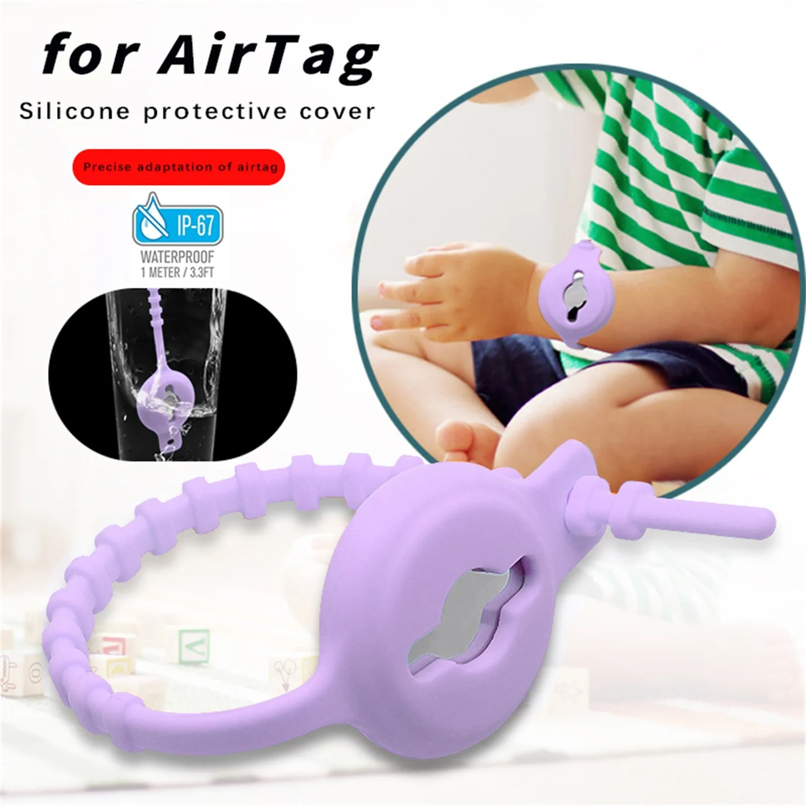 

Silicone Suitable For Airtag Type Anti-lost Cover Child Positionin Ups Tracking Package Number Cat Collars Tracking Prevention