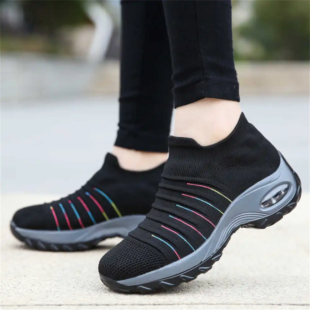 

size 35 knit sport Walking summer shoes womens sneakers women black supplies sapato out tenya sapateni type losfers athlete YDX1
