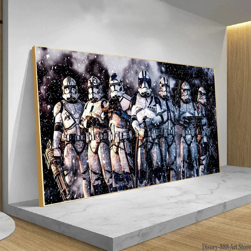 

Star Wars Stormtrooper Anime Poster Classic Movie Character Canvas Painting Prints Wall Art Picture Room Home Decor Cuadros