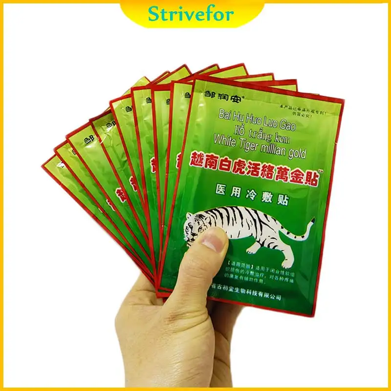 

8/40pcs Vietnam White Tiger Balm Plaster Muscle Joint Sprain Bruise Pain Relief Patch Rheumatoid Arthritis Medical Sticker A0019