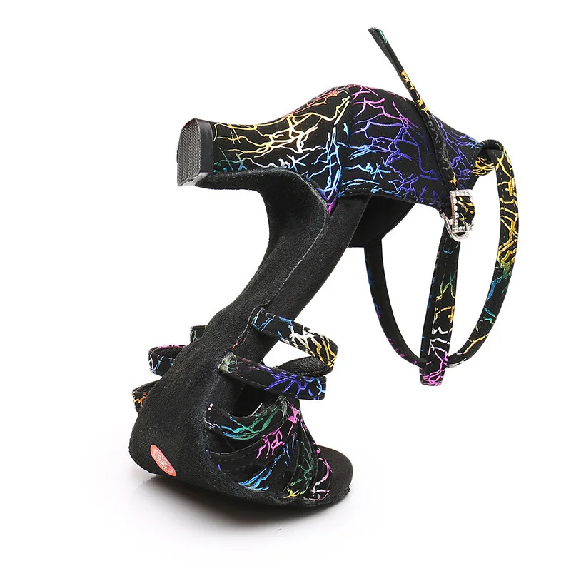 2023 New Latin Dance Shoes Women High Heel Colorful Tango/Ballroom/Latin Dancing Shoes Professional Shoes For Girls Ladies 8.5CM