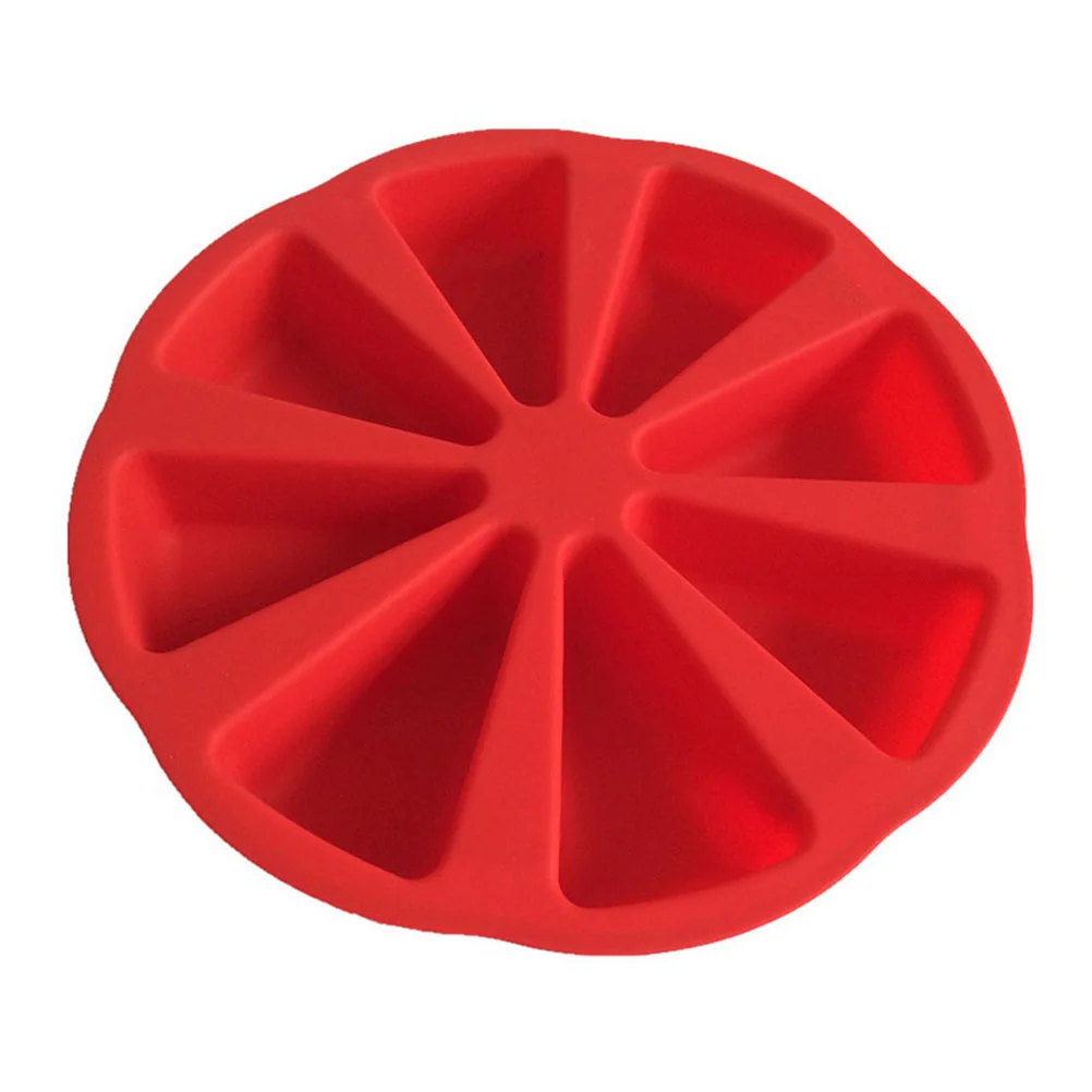 

1pcs Baking Mold Functional Silicone Eight Portion Triangle Cavity Durable Baking Tools Fondant Mold for Kitchen accessories