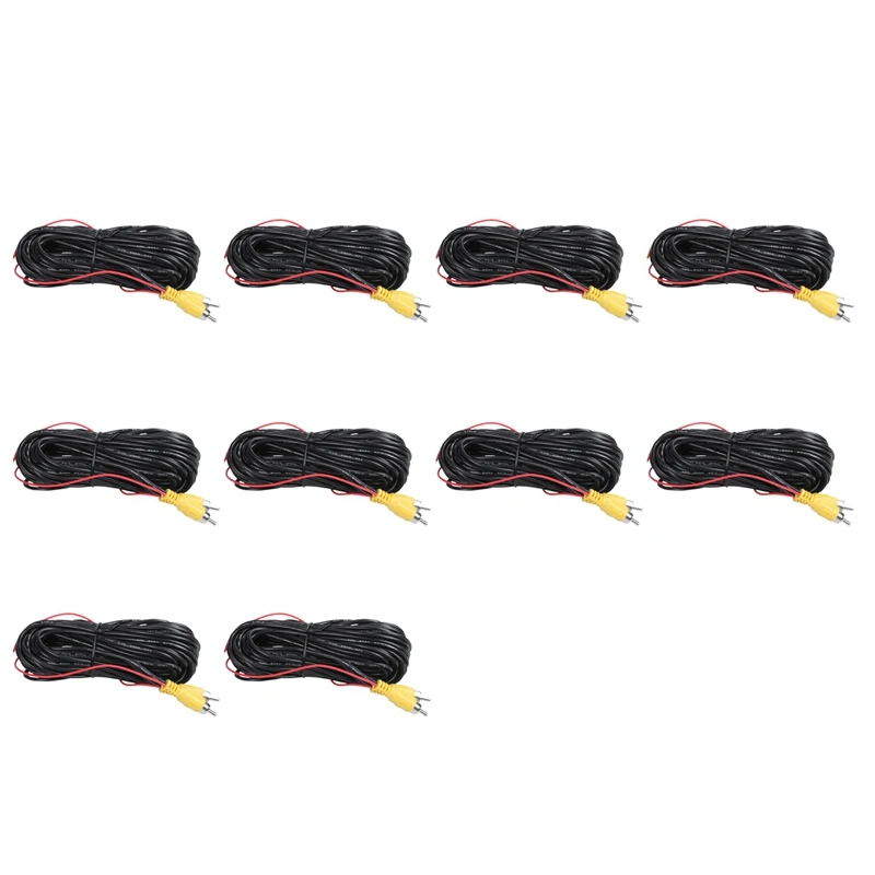 

10X удлинитель RCA для камеры заднего вида для парковки автомобиля, 10 м