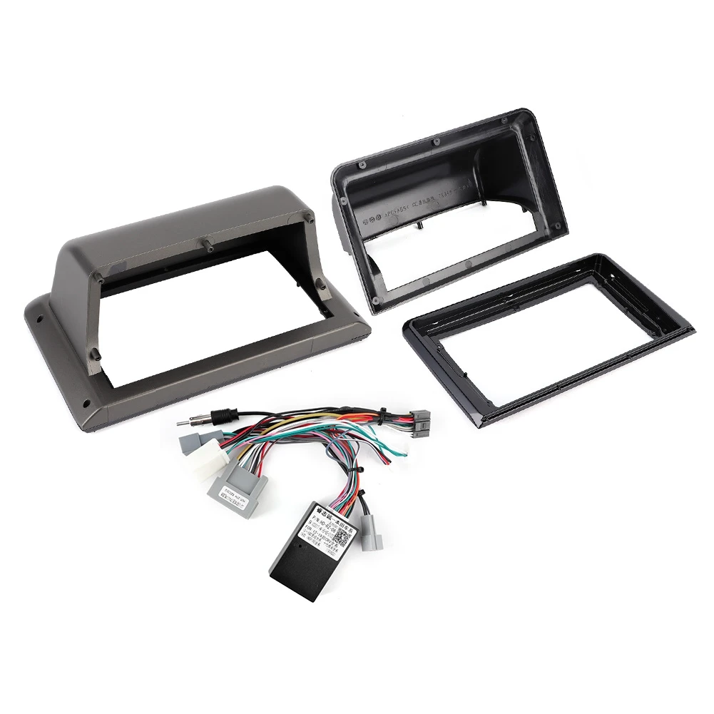

9in Car Radio Panel Fascia Frame Audio Fitting Adaptor with Power Cord Protocols Box Fit for Honda Accord 10th 2018