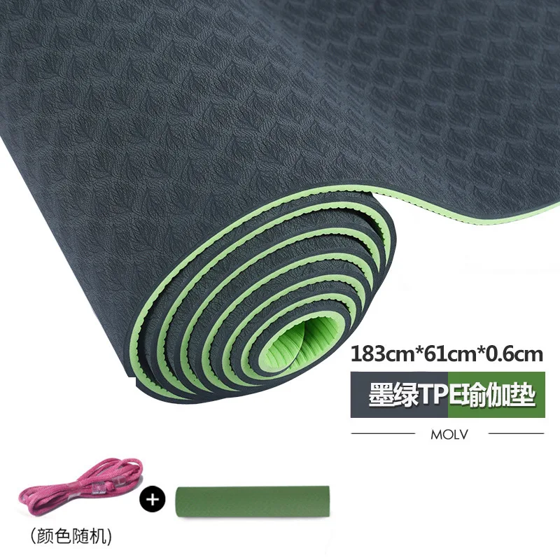 

2022New tpe yoga mat non-slip fitness mat thickening no smell yoga mat women