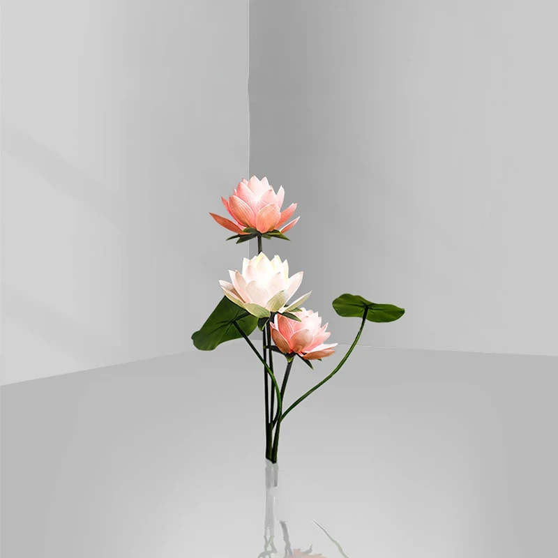 

Outdoor Garden Light Lawn Lamp Lotus Lotus Waterproof Automatic Flowering Decorative Lamp Pool Landscape Lawn Lamp