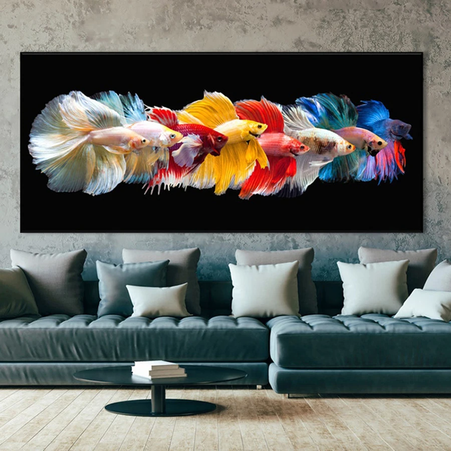 

Diamond Painting 2023 New Collection Large Size Colorful Fish Mosaic Embroidery Sale Animals Cross Stitch Wall Decor AA4554