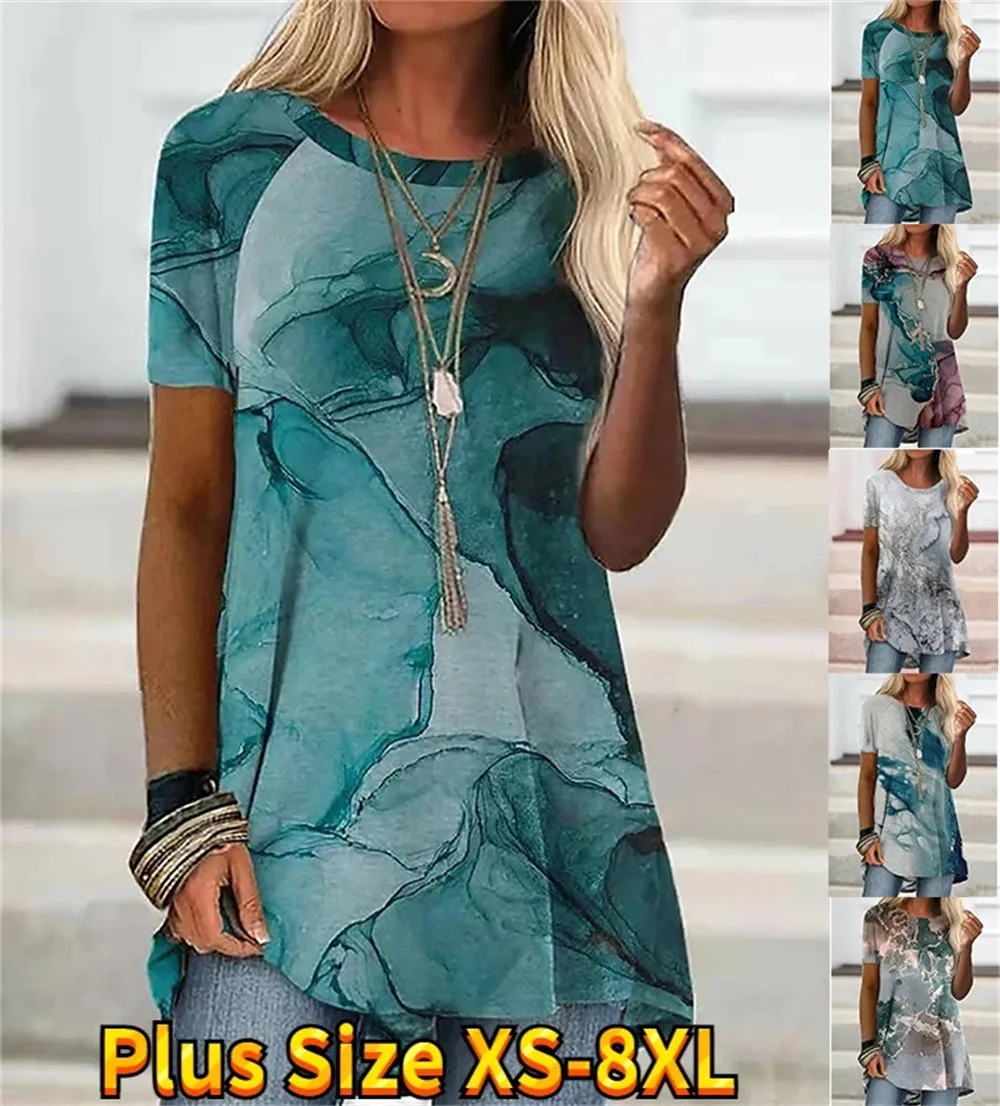 

Women's T shirt Tee Striped Graphic Patterned Casual Holiday Going out Abstract Geometric Painting T shirt Tee Short XS-8XL