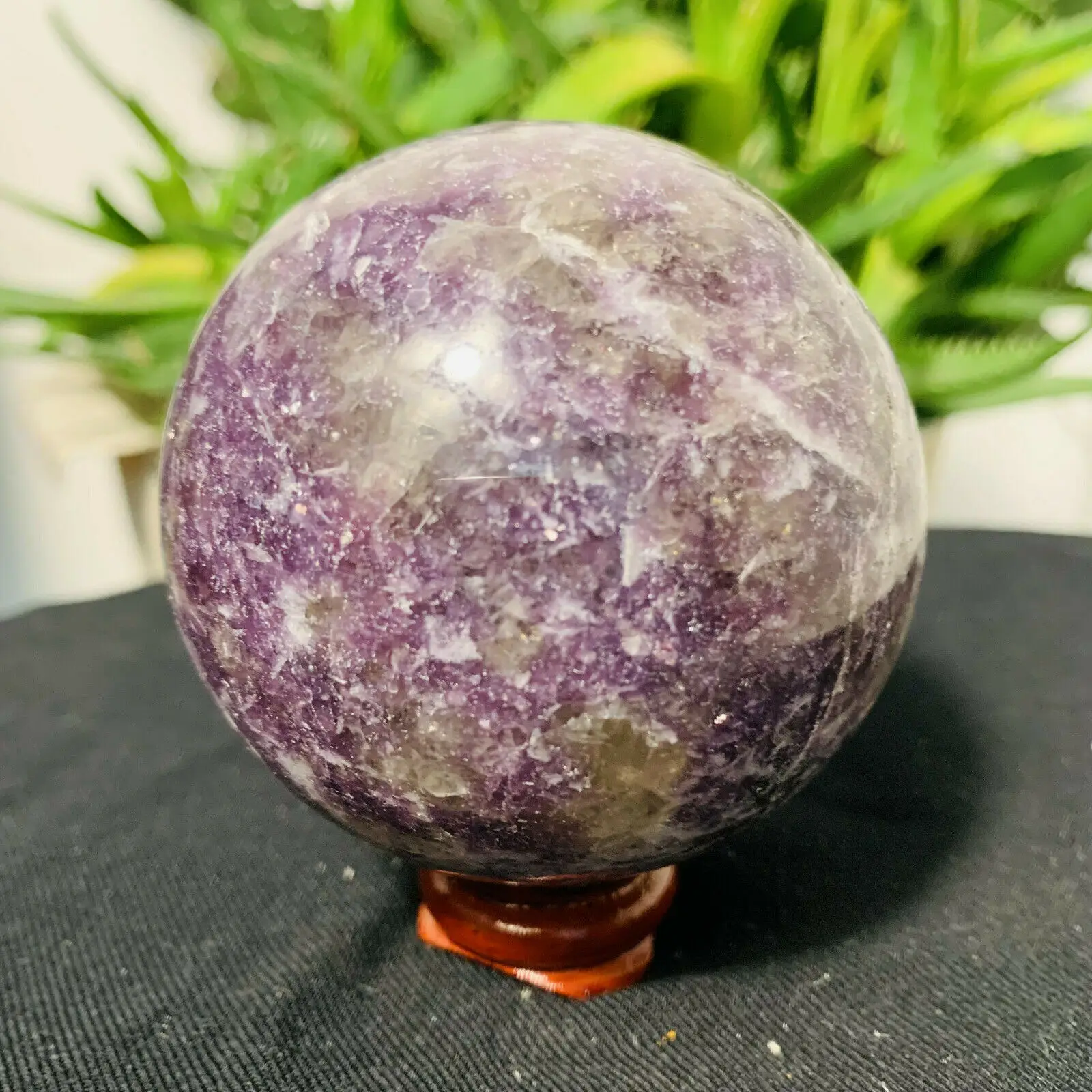 

4,5-8 см лепидолит Хрустальная Сфера натуральный полированный фиолетовый слюда кварцевый шар драгоценный камень ОРБ Рейки Исцеление