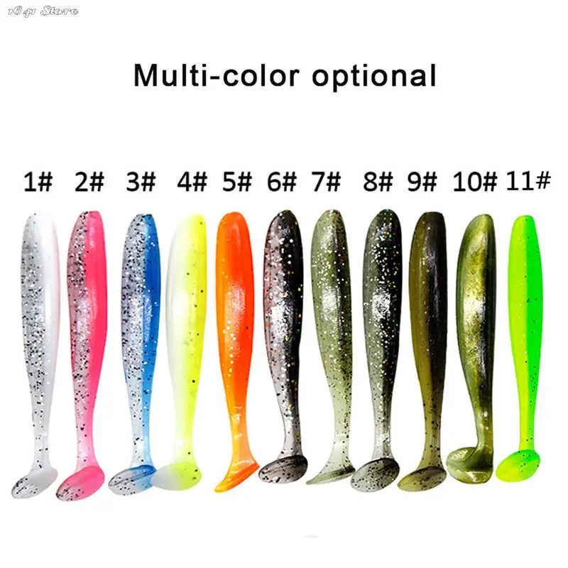 

Искусственные мягкие приманки с Т-образным хвостом, 6 цветов, 5,5-12 см