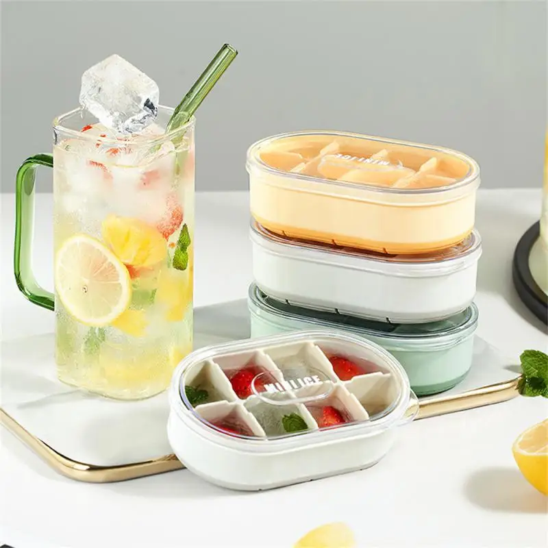 

Large Capacity Ice Cube Mold Ice Box Food Grade Soft Rubber Household Refrigerator Ice Cube Tray DIY Ice Cream Mold Kitchen Tool